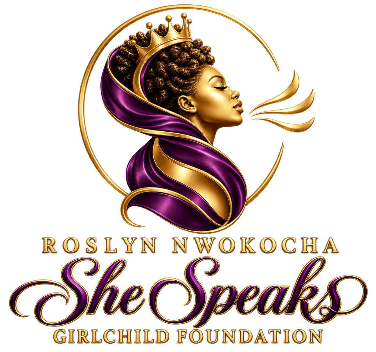 Roslyn Nwokocha She Speaks Girlchild Foundation logo
